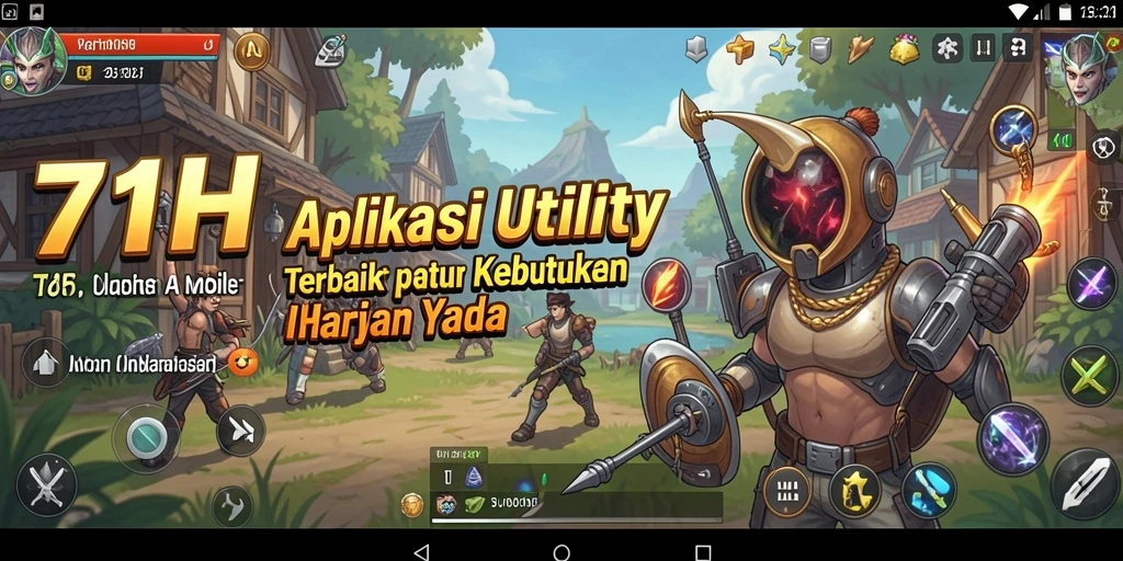 Tampilan antarmuka aplikasi 71H dengan fitur utility yang lengkap.