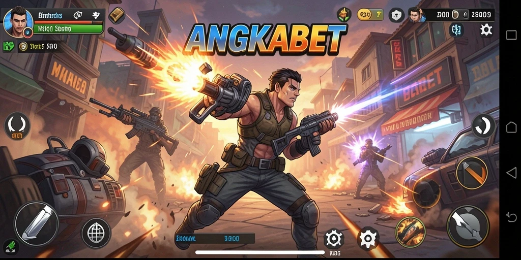 Tampilan gameplay seru dan mendebarkan di ANGKABET.
