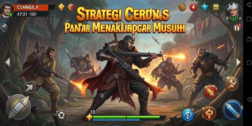 Tangkapan layar menunjukkan pertempuran seru dalam CUANGILA.