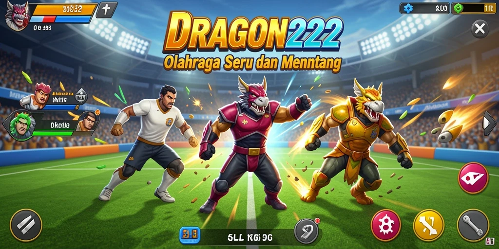 Tampilan gameplay DRAGON222 yang penuh aksi dan strategi olahraga.