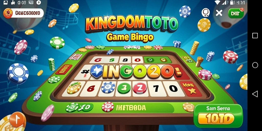 Screenshot gameplay KINGDOMTOTO menunjukkan keseruan permainan Bingo.