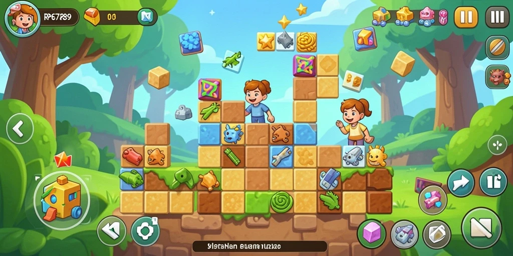 Tangkapan layar utama RP6789 menampilkan gameplay yang menantang dan menarik dalam puzzle.