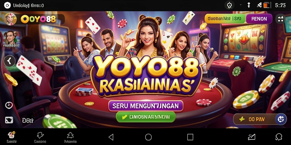 Tangkapan layar gameplay YOYO88 yang mendebarkan di kasino.